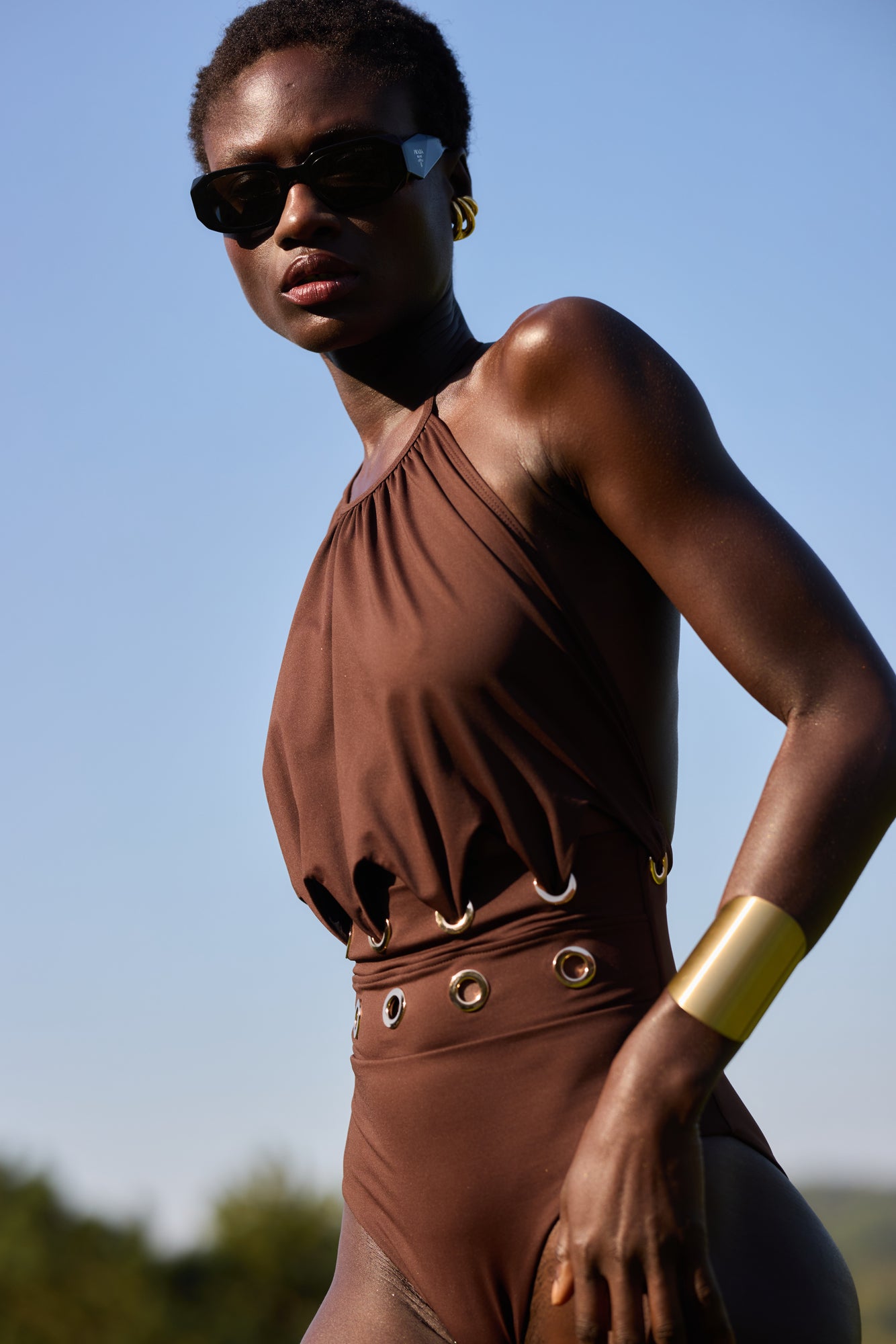 1-piece swimsuit Marron Chocolat DÉESSE