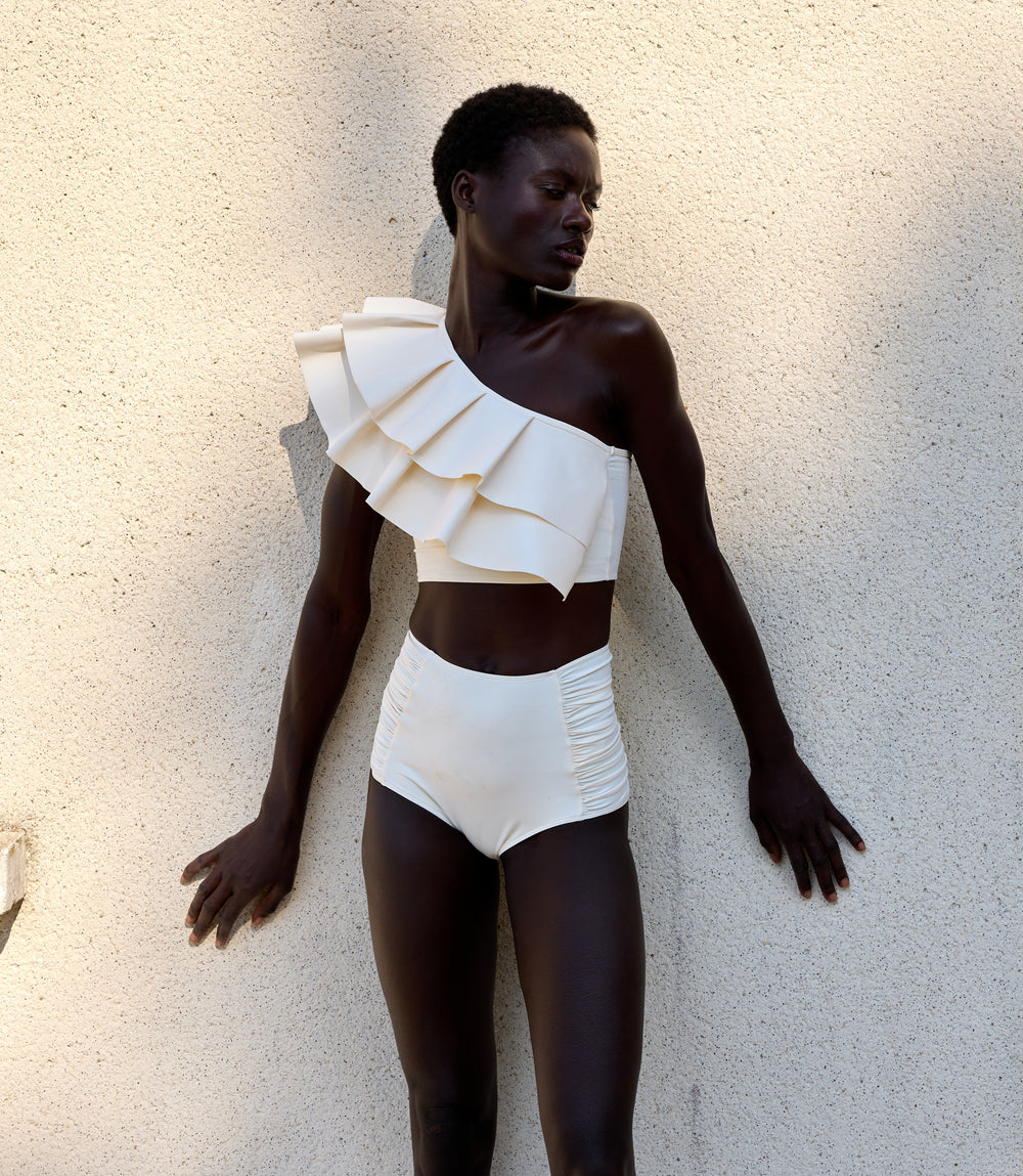 Maillot de bain 2 pièces Blanc Crème Orsay