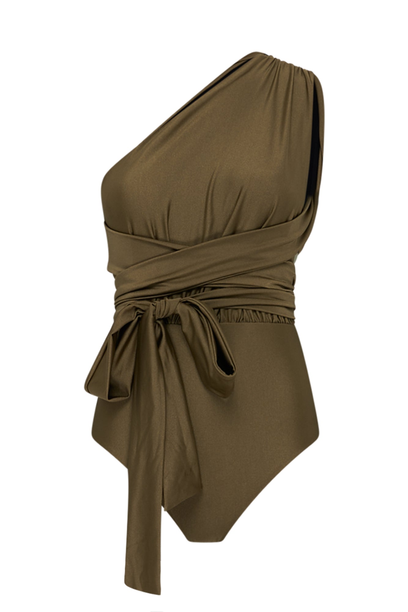 Maillot de bain 1 pièce Taupe Pailleté GAIA