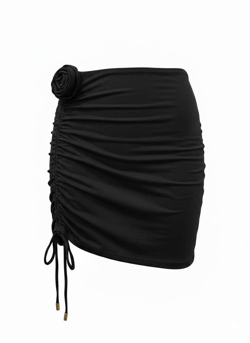 Jupe courte Noir Flora