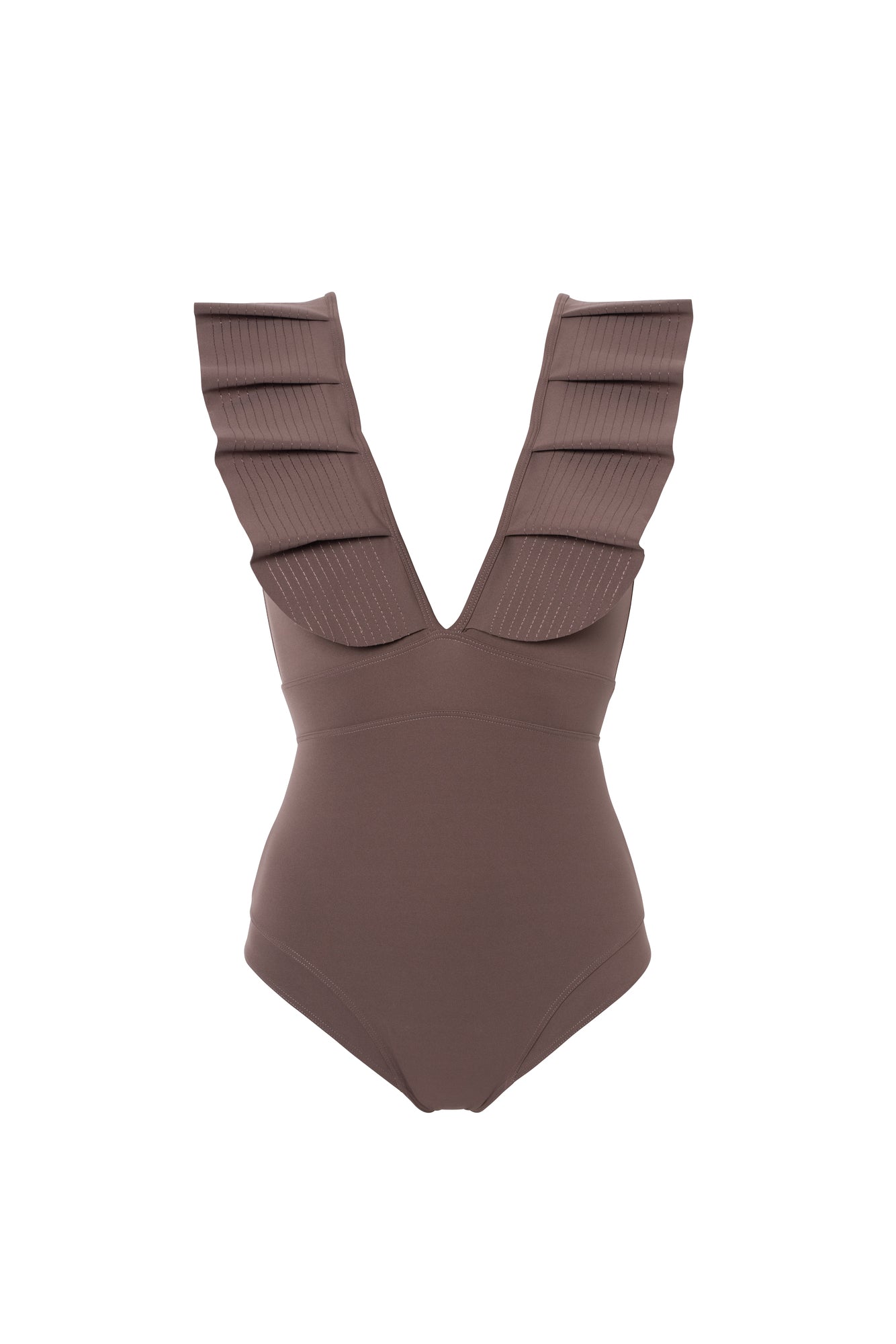 Maillot de bain 1 pièce Marron Clair ISABELA