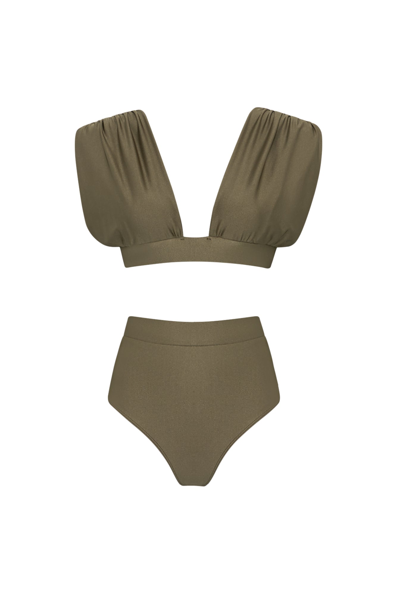 2-piece swimsuit Taupe Pailleté Monceau
