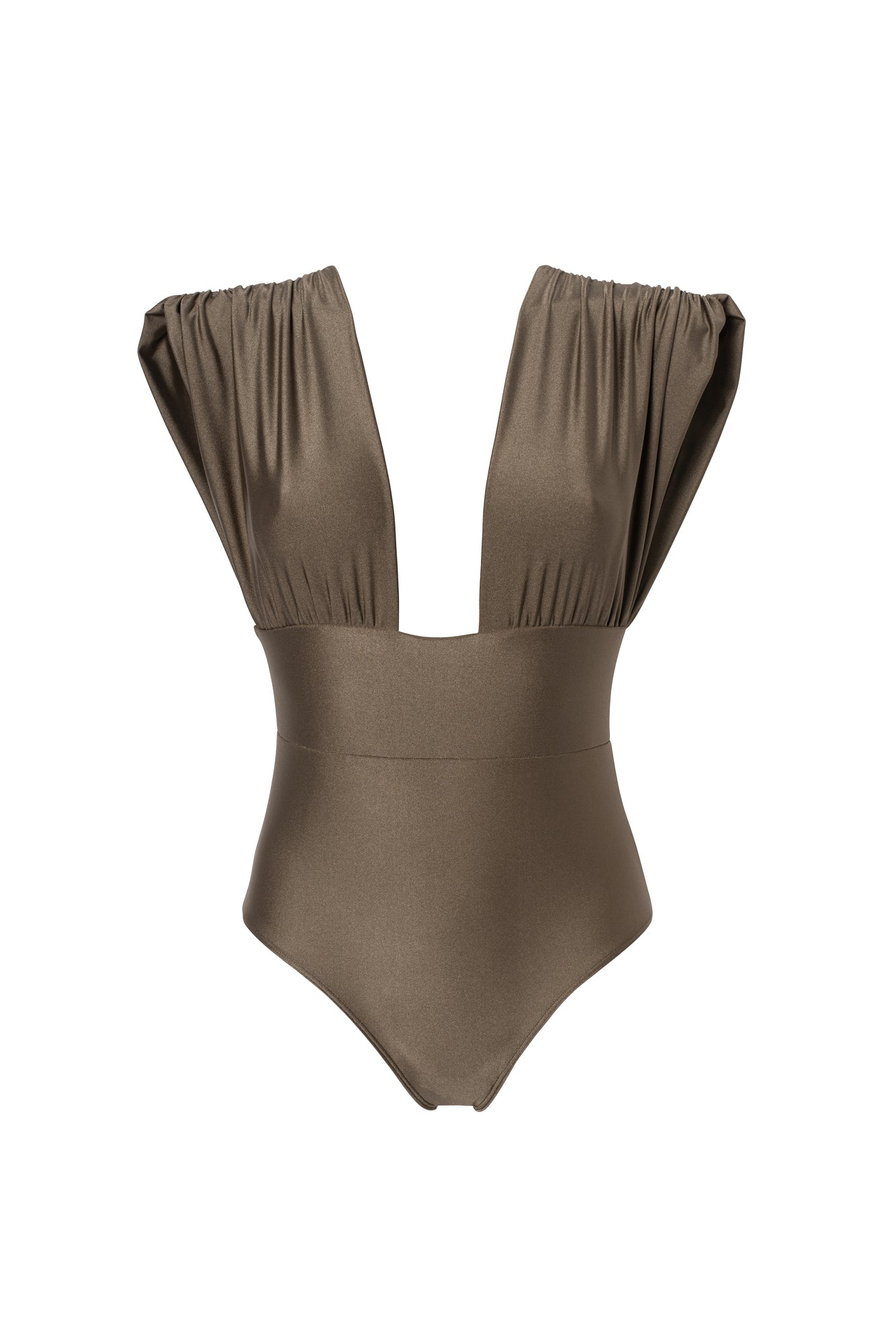 Maillot de bain 1 pièce Taupe Pailleté Monceau