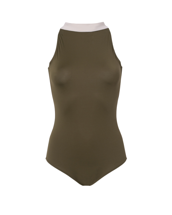 1-piece Swimsuit Kaki VAUGIRARD