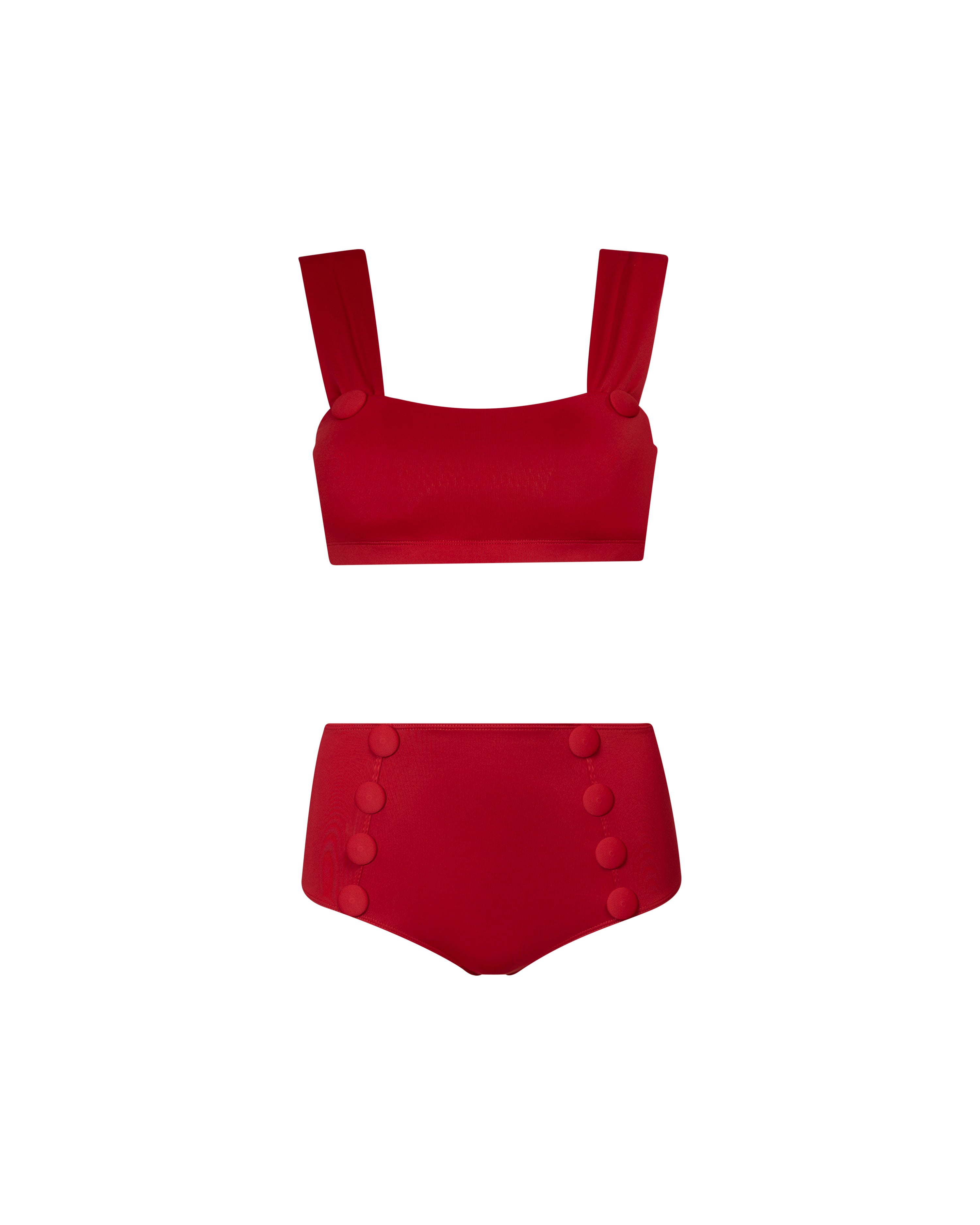 Maillot de bain 2 pièces Rouge Alma
