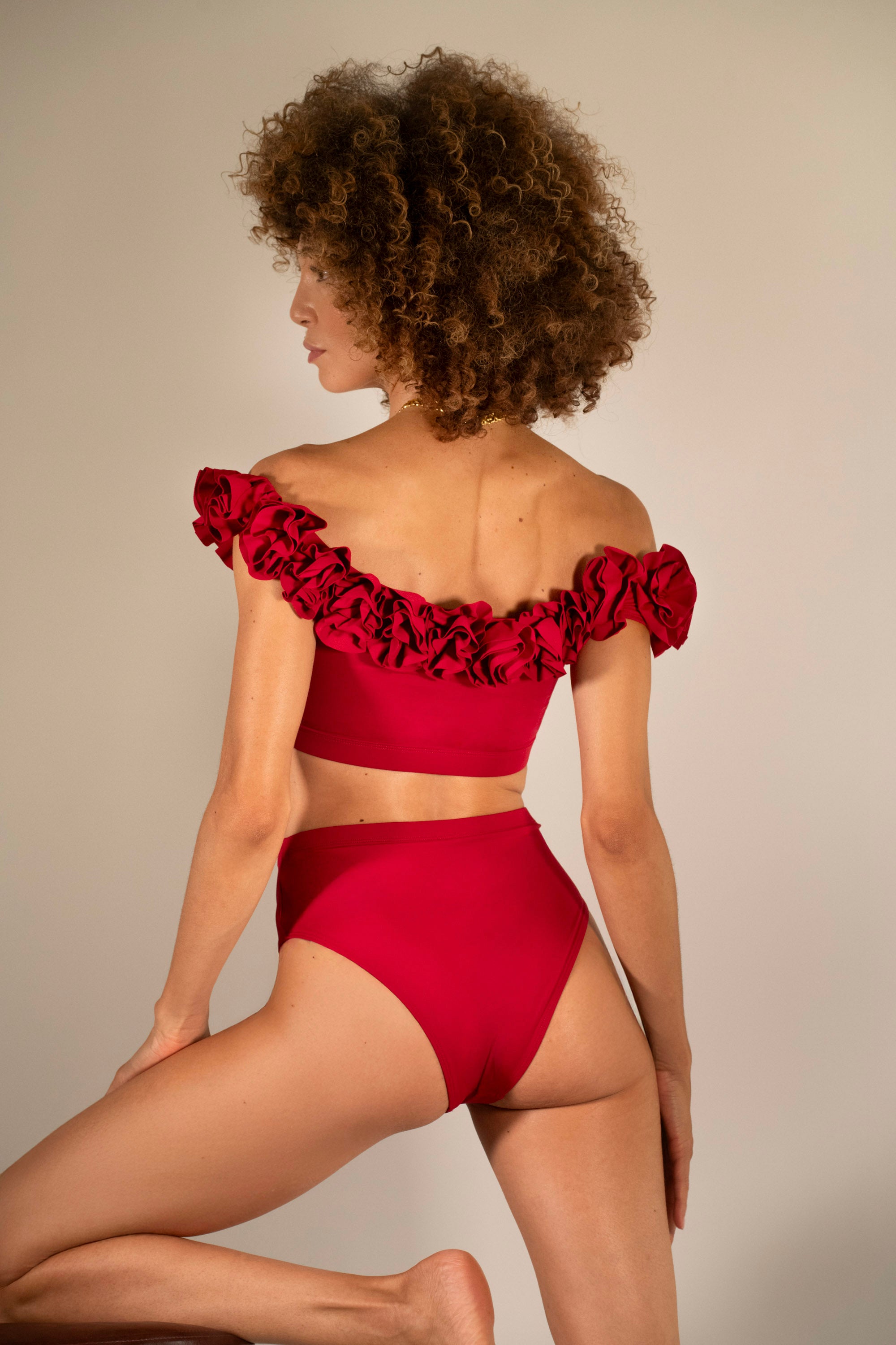 Maillot de bain 2 pièces Rouge Begonia