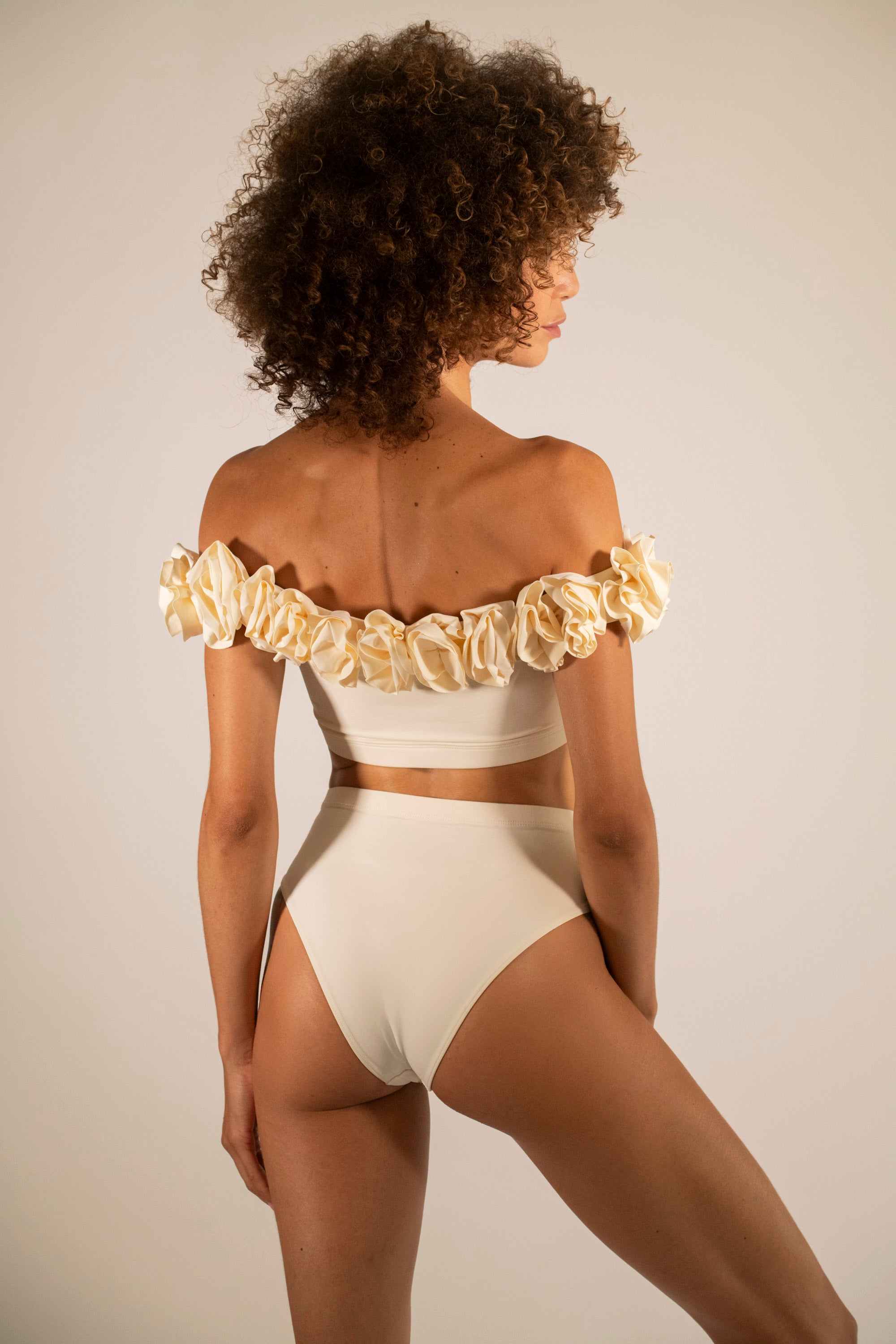 Maillot de bain 2 pièces Blanc Crème Begonia