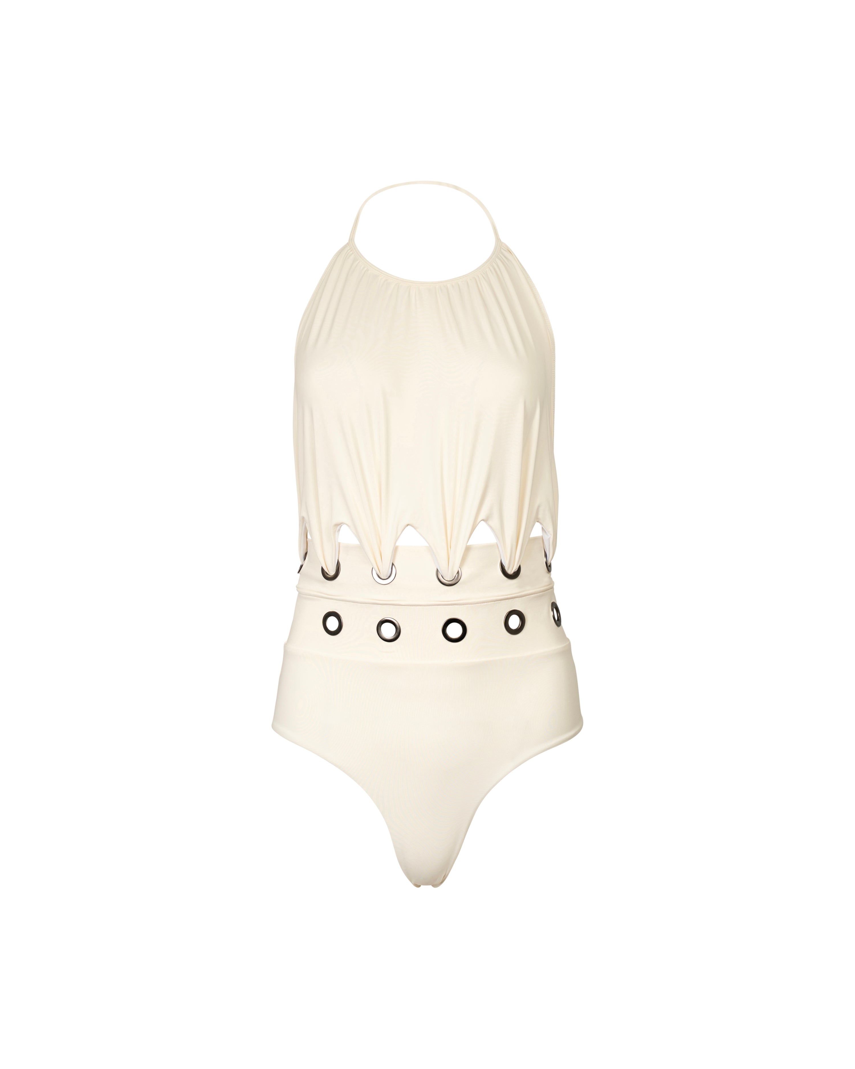 Maillot de bain 1 pièce Blanc Crème Déesse