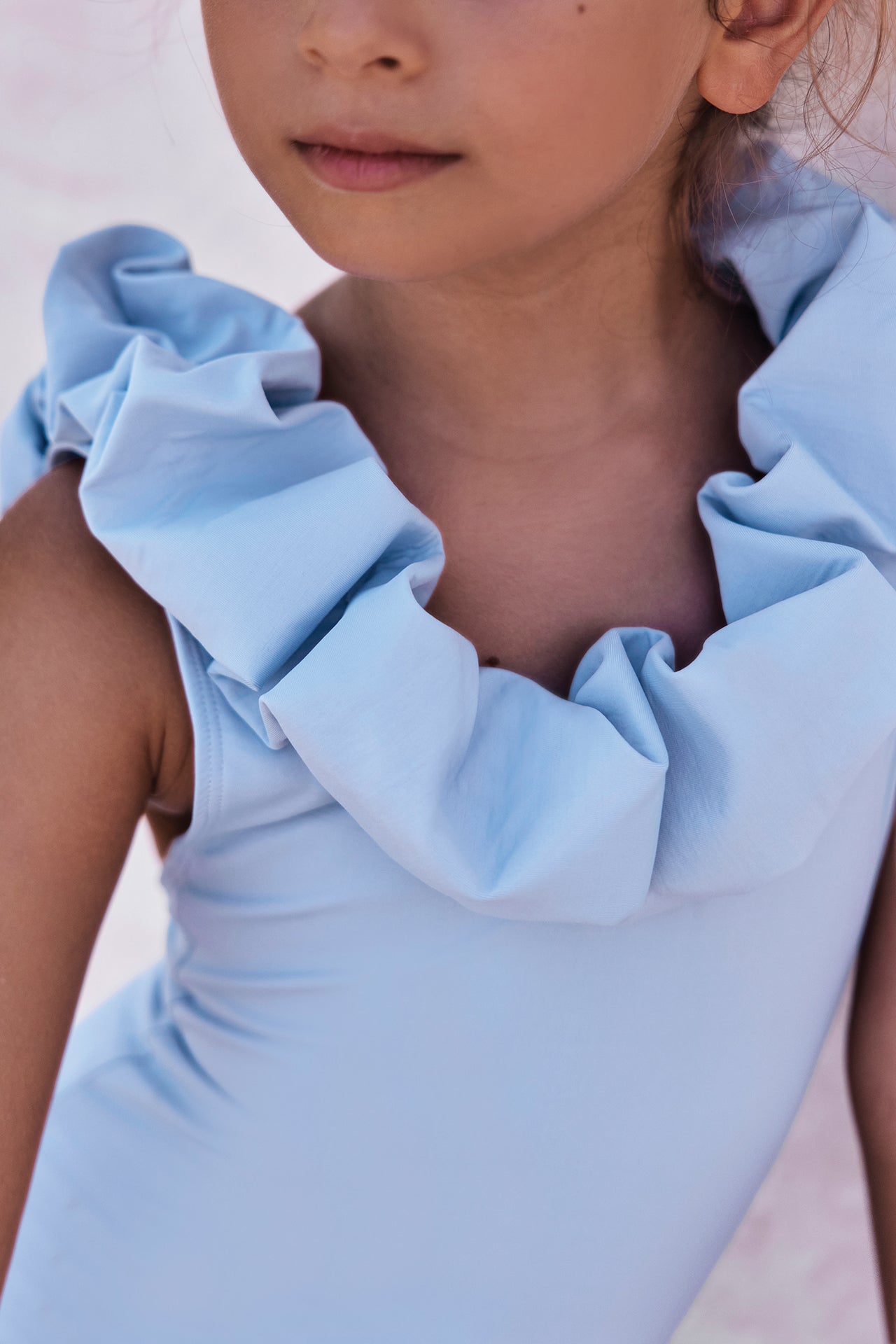 Maillot de bain 1 pièce Enfant Bleu Pastel Palazzo - Edition exclusive Tartine & Chocolat x MAIÔ Paris