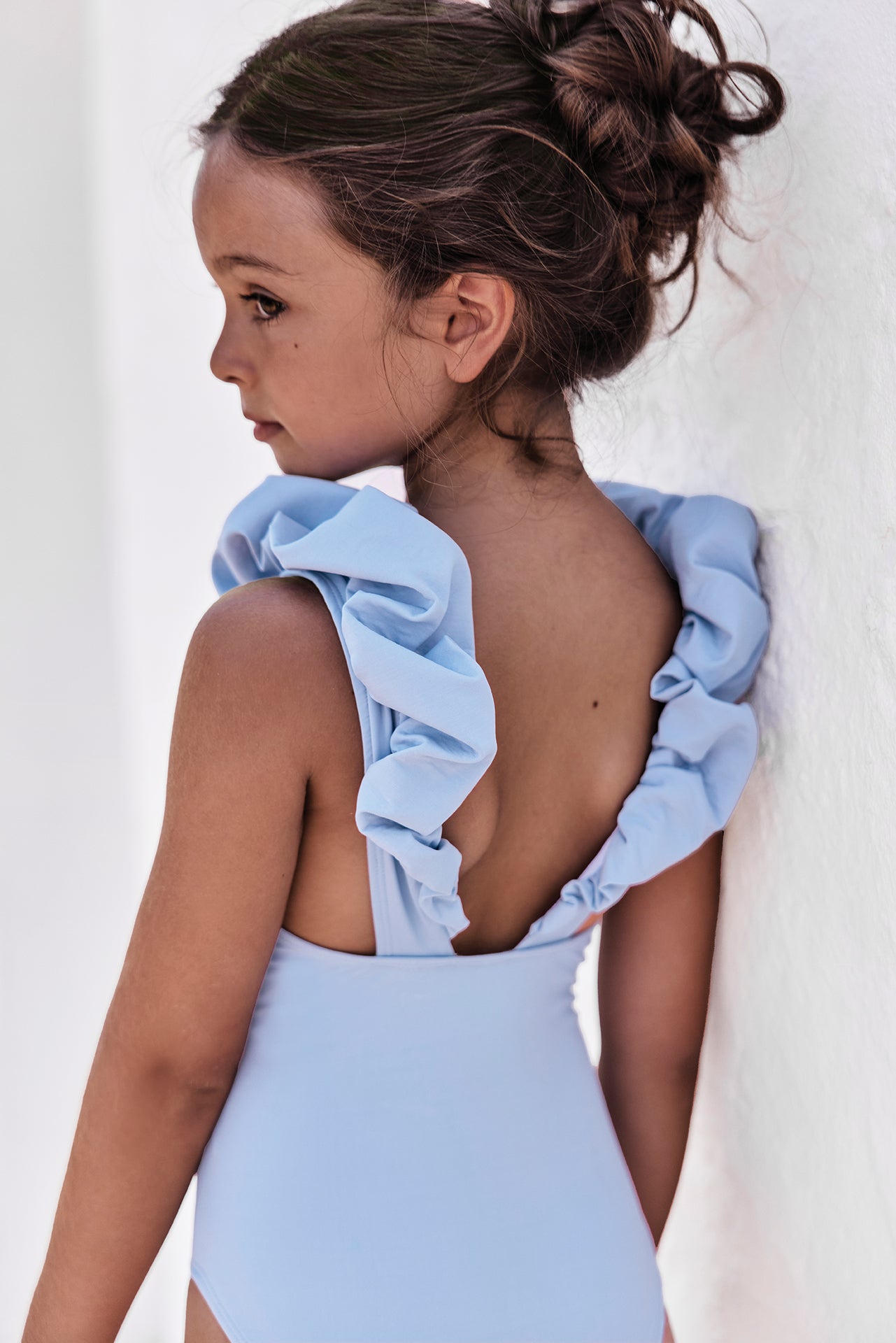 Maillot de bain 1 pièce Enfant Bleu Pastel Palazzo - Edition exclusive Tartine & Chocolat x MAIÔ Paris
