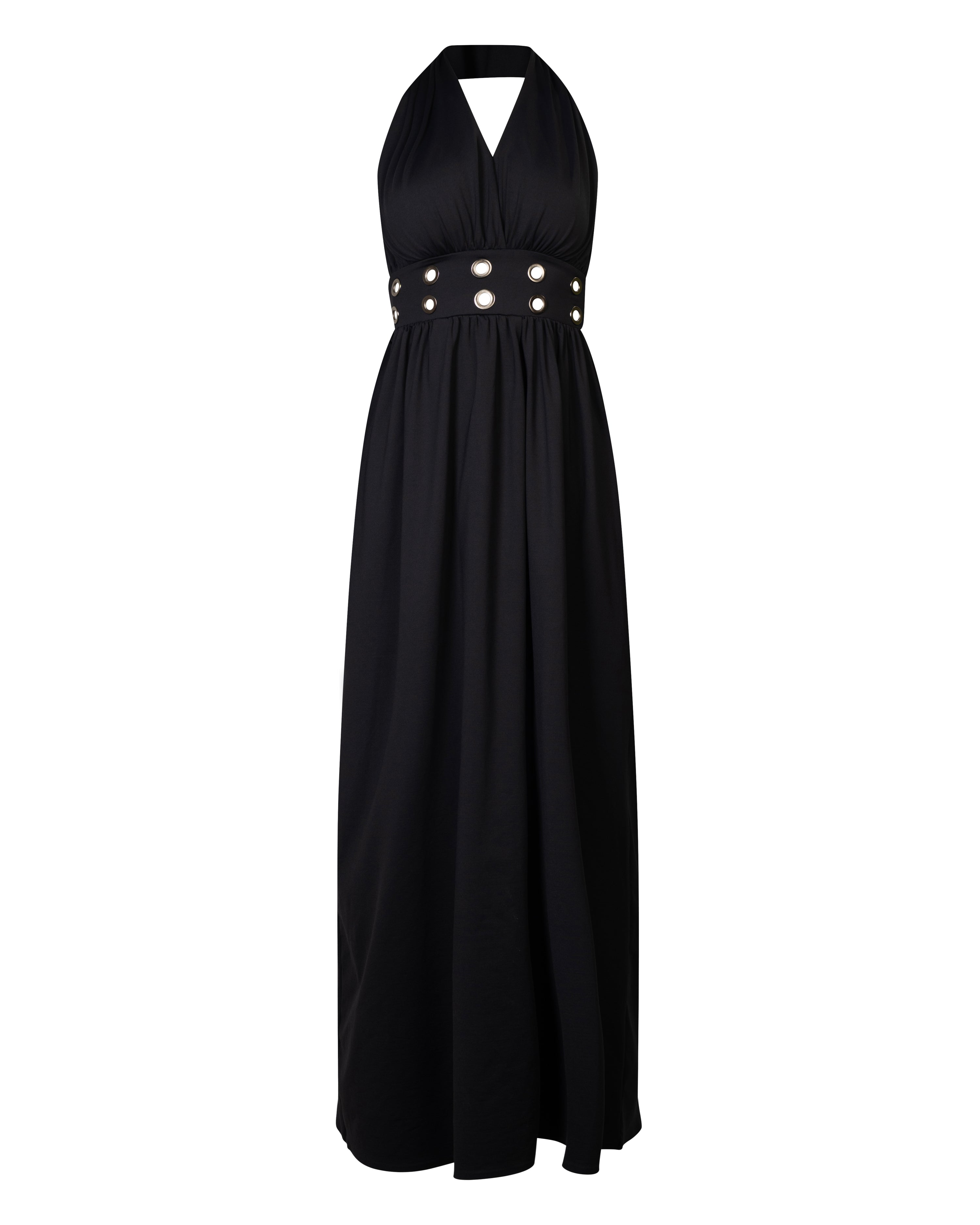 Robe longue Noir Déesse
